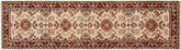 handmade Geometric Kazak Ivory Red Hand Knotted RUNNER 100% WOOL area rug 3x10