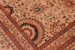 handmade Traditional Design Lt. Tan Lt. Tan Hand Knotted RECTANGLE 100% WOOL area rug 8' x 10'