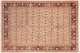 handmade Traditional Tabriz Beige Red Hand Knotted RECTANGLE 100% WOOL area rug 8x10