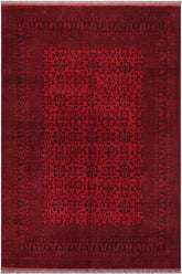 handmade Tribal Biljik Khal Mohammadi Red Blue Hand Knotted RECTANGLE 100% WOOL area rug 8 x 11