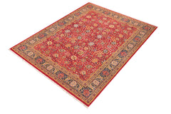handmade Traditional Red Blue Hand Knotted RECTANGLE 100% WOOL area rug 8' x 11'