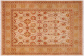 handmade Transitional Lt. Gray Gold Hand Knotted RECTANGLE 100% WOOL area rug 8' x 10'