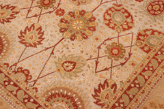 handmade Transitional Lt. Gray Gold Hand Knotted RECTANGLE 100% WOOL area rug 8' x 10'