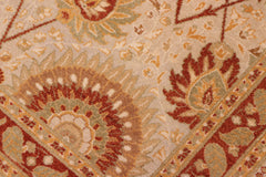 handmade Transitional Lt. Gray Gold Hand Knotted RECTANGLE 100% WOOL area rug 8' x 10'