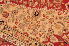 Antique Design Jackquel Rust/Gold Wool Rug - 8'1'' x 10'1''