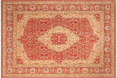 handmade Traditional Design Rust Gold Hand Knotted RECTANGLE 100% WOOL area rug 8 x 10