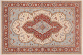 handmade Traditional Kafkaz Beige Rust Hand Knotted RECTANGLE 100% WOOL area rug 10' x 14'