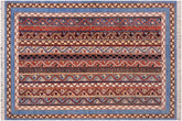 handmade Transitional Shawl Lt. Blue Ivory Hand Knotted RECTANGLE 100% WOOL area rug 6x8