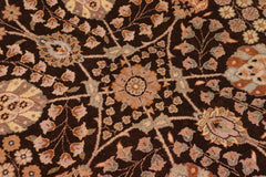 handmade Traditional Brown Tan Hand Knotted RECTANGLE 100% WOOL area rug 8' x 10'