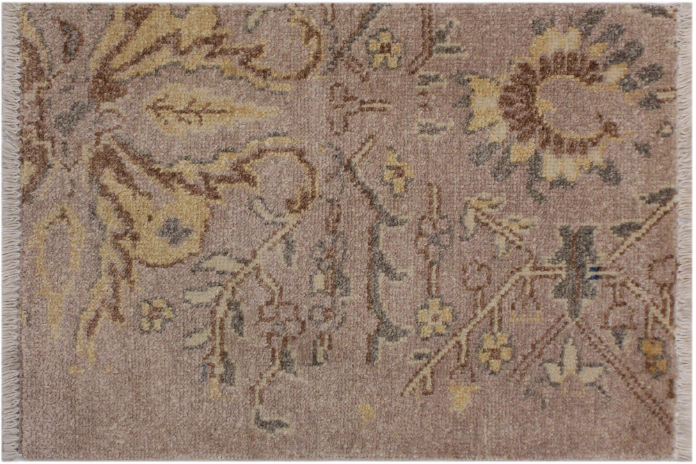 handmade Modern Kafkaz Gold Gold Hand Knotted RECTANGLE 100% WOOL area rug 2' x 3'