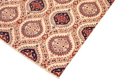 handmade Transitional Kafkaz Beige Blue Hand Knotted RECTANGLE 100% WOOL area rug 8 x 10