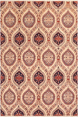 handmade Transitional Kafkaz Beige Blue Hand Knotted RECTANGLE 100% WOOL area rug 8 x 10