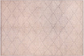 handmade Modern Kafkaz Gray Ivory Hand Knotted RECTANGLE 100% WOOL area rug 8' x 10'