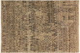 handmade Modern Kafkaz Gray Blue Hand Knotted RECTANGLE 100% WOOL area rug 4' x 6'