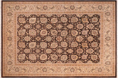 handmade Transitional Design Brown Beige Hand Knotted RECTANGLE 100% WOOL area rug 8' x 10'
