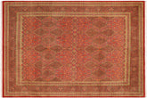 handmade Transitional Veg Dye Rust Green Hand Knotted RECTANGLE 100% WOOL area rug 8 x 10