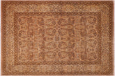 handmade Transitional Design Tan Lt. Blue Hand Knotted RECTANGLE 100% WOOL area rug 8' x 10'