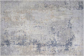 handmade Modern Abstract Gray Blue Machine Made RECTANGLE POLYESTER area rug 9x12