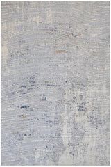 handmade Modern Abstract Gray Blue Machine Made RECTANGLE POLYESTER area rug 9x12