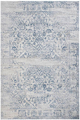 handmade Modern Vintage Beige Blue Machine Made RECTANGLE POLYESTER area rug 9x12