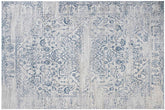 handmade Modern Vintage Beige Blue Machine Made RECTANGLE POLYESTER area rug 9x12