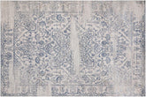 handmade Transitional Vintage Beige Blue Machine Made RECTANGLE POLYESTER area rug 9x12