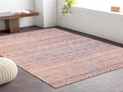 handmade Geometric Modern Gray Blue Machine Made RECTANGLE POLYESTER area rug 9x12