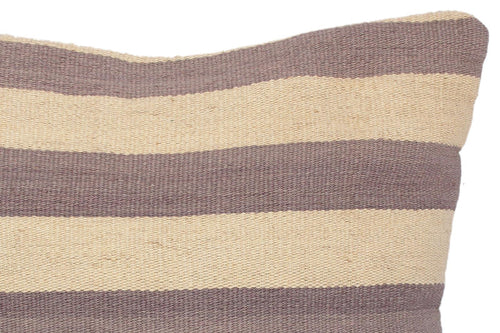 handmade Modern Pillow Beige Gray Hand-Woven SQUARE 100% WOOL kilim throw pillow