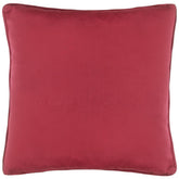 handmade Pillow Red Red Hand-Woven SQUARE VELVET pillow