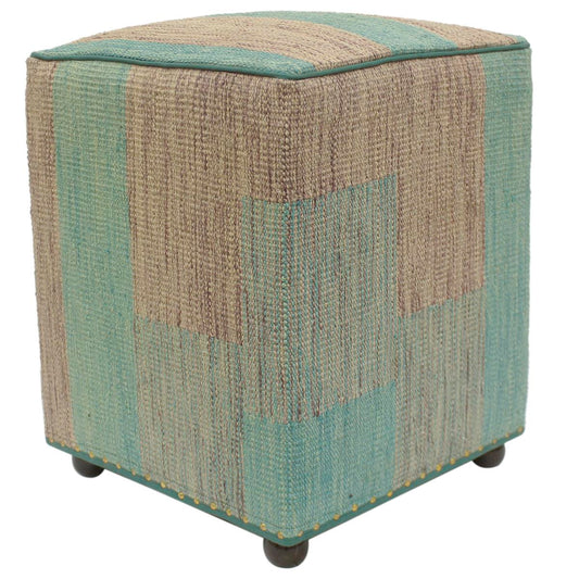 handmade Modern Ottoman Green Purple Hand-made SQUARE handmade ottoman pouf15 x 15 x 20