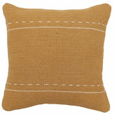 handmade Modern Pillow Brown Beige Hand-Woven SQUARE 100% WOOL Hand woven turkish pillow 2 x 2