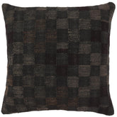 handmade Traditional Pillow Black Brown Hand-Woven SQUARE 100% WOOL Hand woven turkish pillow2 x 2