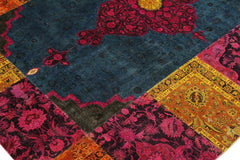 A10477, 8 1"x10 3",Over Dyed ,8x10,Green,MAGENTA,Hand-knotted ,Pakistan ,100% Wool ,Rectangle ,652671192050