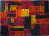 A10478, 8 2"x10 0",Over Dyed ,8x10,MAGENTA,ORANGE,Hand-knotted ,Pakistan ,100% Wool ,Rectangle ,652671192067