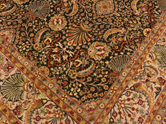 handmade Traditional Design Brown Lt. Gray Hand Knotted RECTANGLE 100% WOOL area rug 8x10