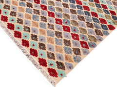 handmade Modern Moroccan Hi Beige Blue Hand Knotted RECTANGLE 100% WOOL area rug 6x9