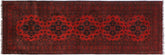 handmade Tribal Biljik Khal Mohammadi Drk. Red Black Hand Knotted RUNNER 100% WOOL Runner 3x10