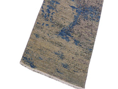 handmade Modern Kafkaz Green Blue Hand Knotted RUNNER 100% WOOL area rug 2x6
