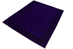 A11712, 710"x 9 8",Over Dyed ,8x10,Blue,PURPLE,Hand-knotted ,Pakistan ,100% Wool ,Rectangle ,652671214561