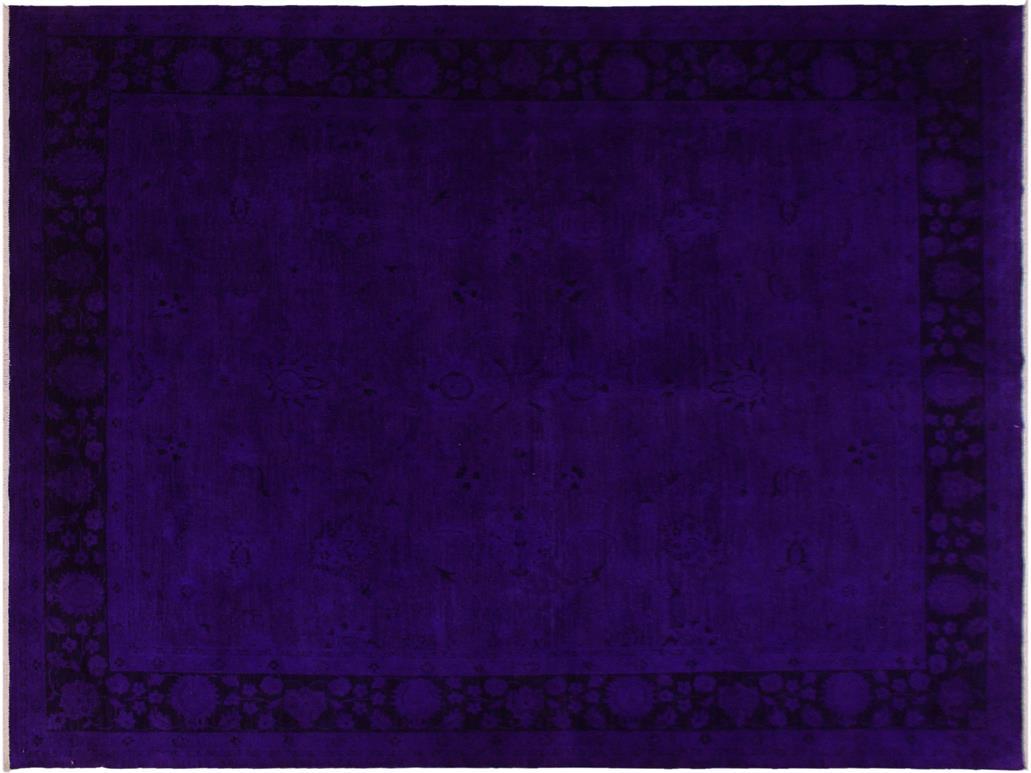 A11712, 710"x 9 8",Over Dyed ,8x10,Blue,PURPLE,Hand-knotted ,Pakistan ,100% Wool ,Rectangle ,652671214561
