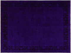A11712, 710"x 9 8",Over Dyed ,8x10,Blue,PURPLE,Hand-knotted ,Pakistan ,100% Wool ,Rectangle ,652671214561