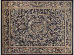 handmade Traditional Kala Bage Blue Red Hand Knotted RECTANGLE 100% WOOL area rug 10x14