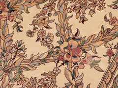 handmade Traditional Basan Beige Green Hand Knotted RECTANGLE 100% WOOL area rug 10x14