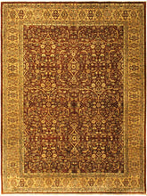 handmade Traditional Lahore Copper Tan Hand Knotted RECTANGLE 100% WOOL area rug 10x14