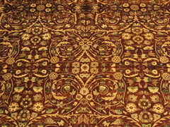 handmade Traditional Lahore Copper Tan Hand Knotted RECTANGLE 100% WOOL area rug 10x14