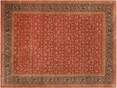 handmade Traditional Red Blue Hand Knotted RECTANGLE 100% WOOL area rug 10x14