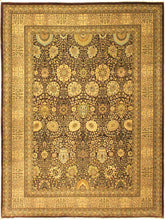 handmade Traditional Veg Dye Brown Tan Hand Knotted RECTANGLE 100% WOOL area rug 10x14