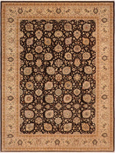 handmade Transitional Design Brown Tan Hand Knotted RECTANGLE 100% WOOL area rug 10x14