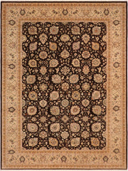 handmade Transitional Design Brown Tan Hand Knotted RECTANGLE 100% WOOL area rug 10x14
