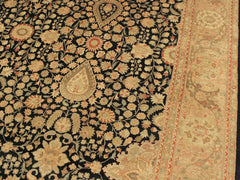 handmade Traditional Sultanabad Blue Tan Hand Knotted RECTANGLE 100% WOOL area rug 9x12